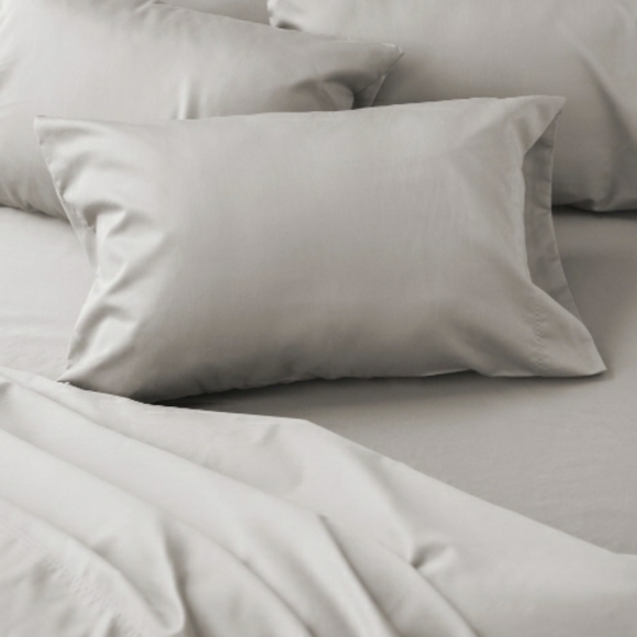 Hotel Style 1200tc queen sheet set in gray pumice - Picture 2 of 5